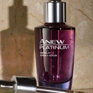 Avon Anew Platinum Age Delay Serum 1 floz Helps Visibly Lift & Firm Sagging Skin